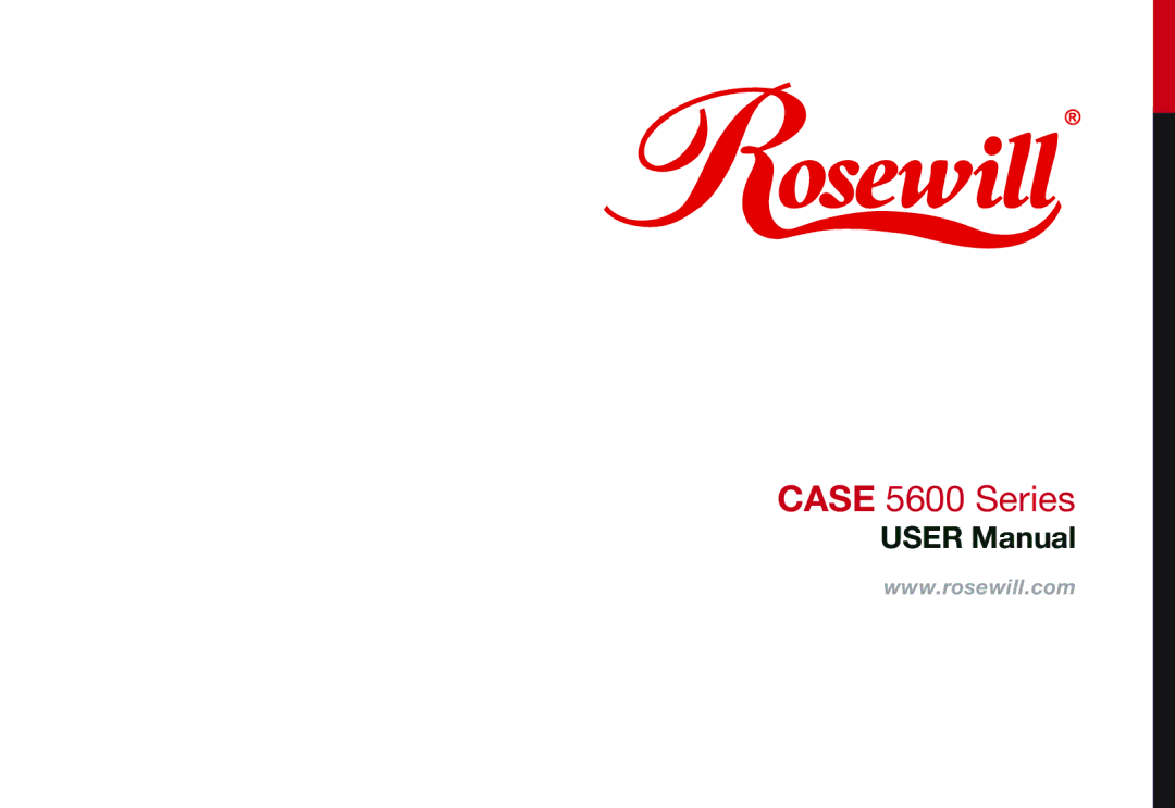 Rosewill user manual Case 5600 Series 