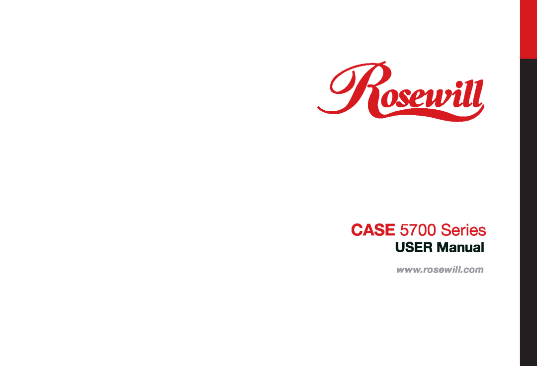 Rosewill user manual CASE 5700 Series 
