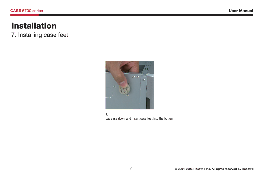 Rosewill 5700 user manual 