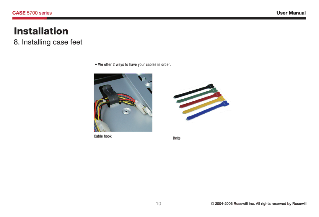 Rosewill 5700 user manual 