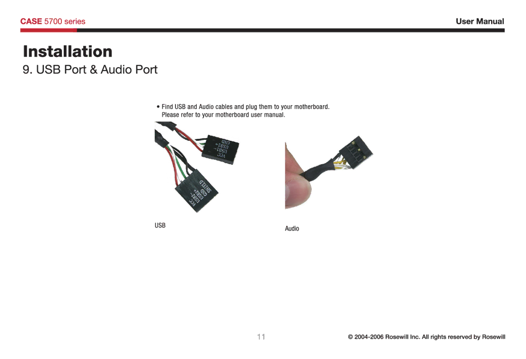 Rosewill 5700 user manual 