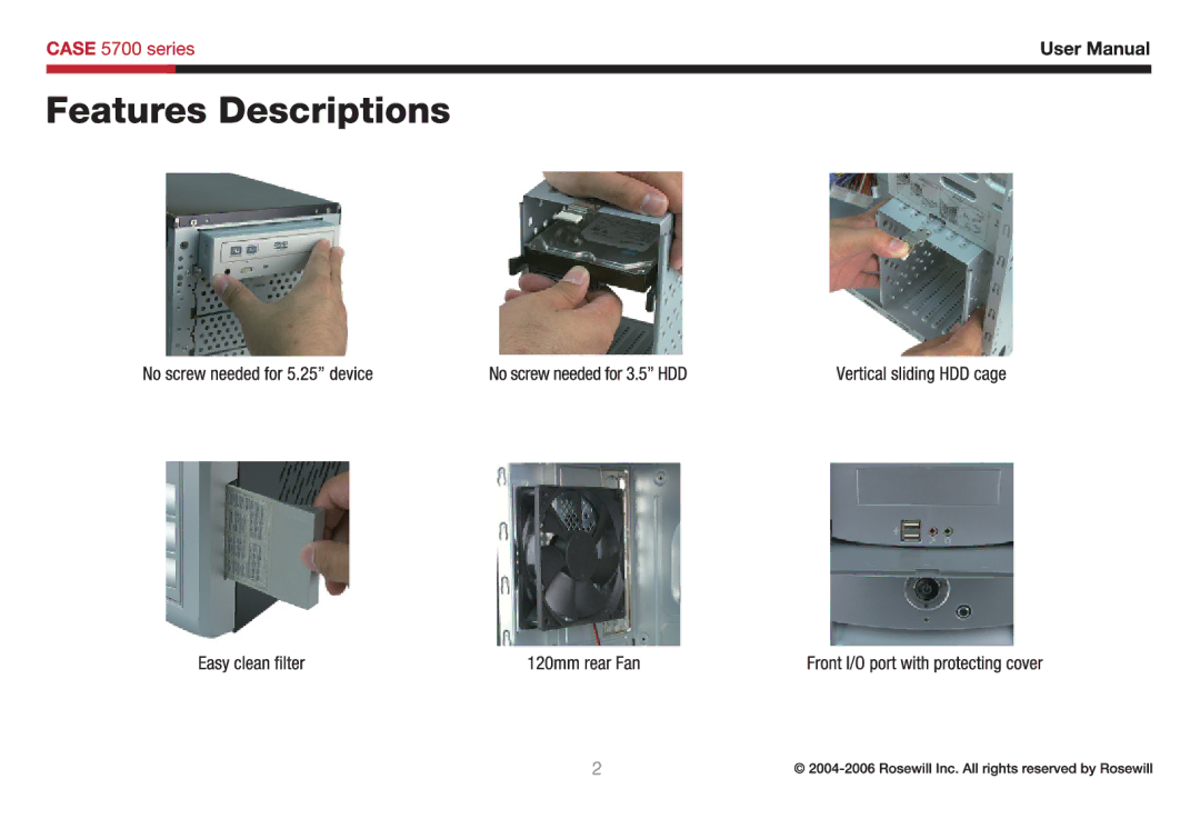 Rosewill 5700 user manual 