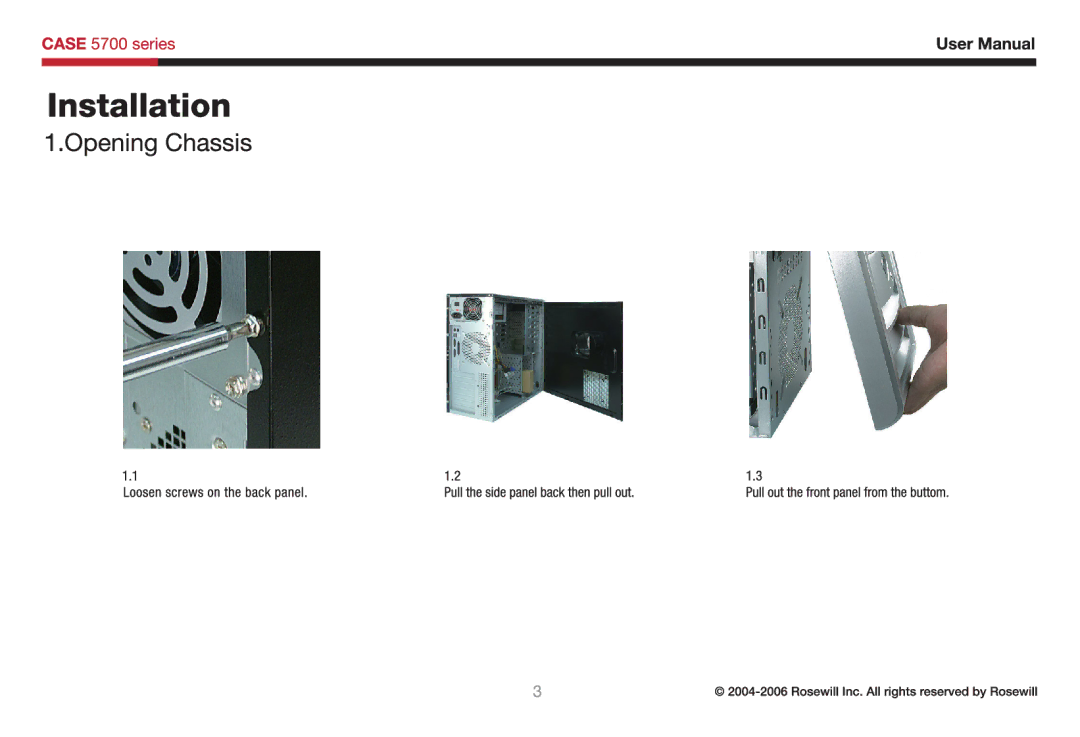 Rosewill 5700 user manual 