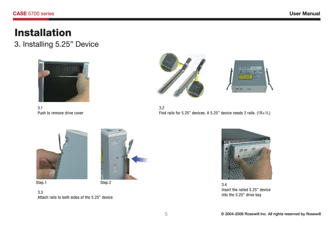 Rosewill 5700 user manual 