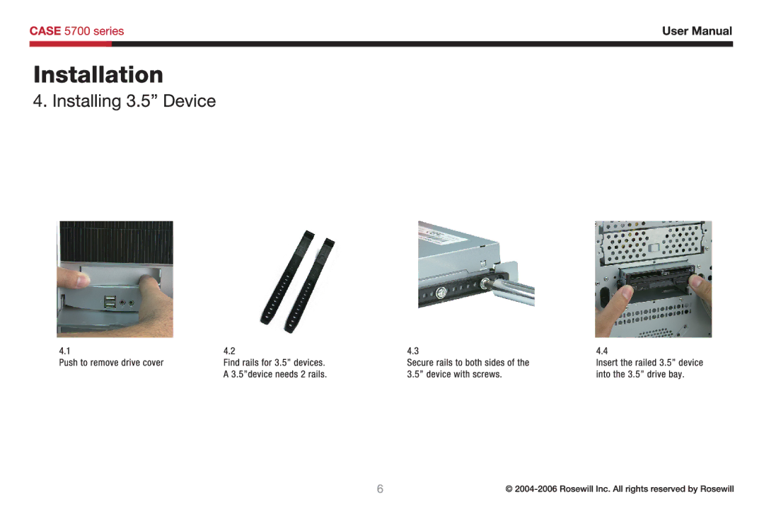 Rosewill 5700 user manual 