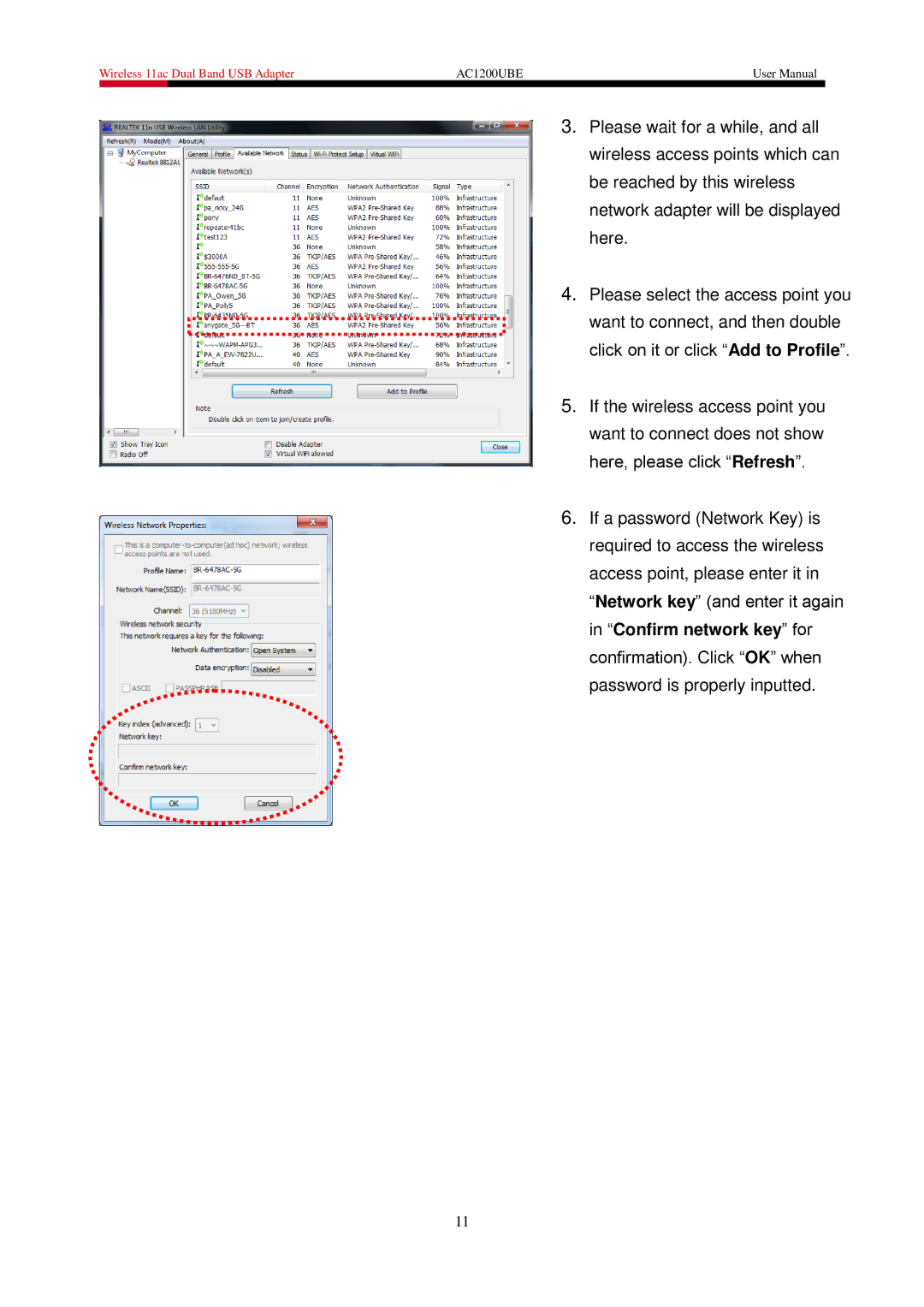 Rosewill AC1200UBE user manual 