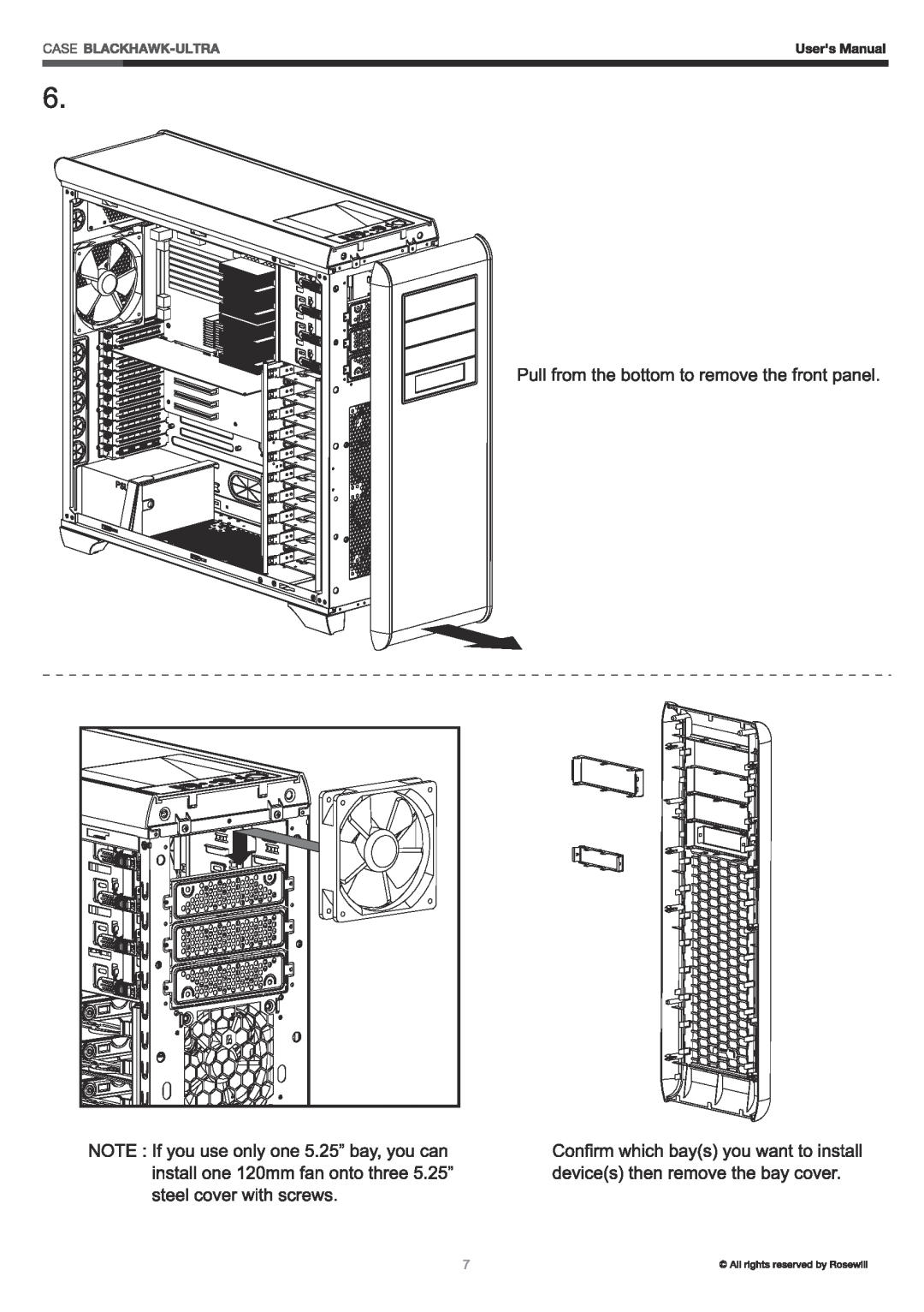 Rosewill BLACKHAWK manual 