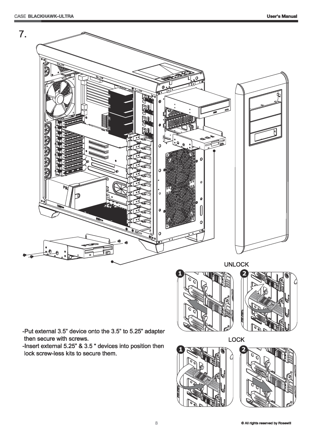 Rosewill BLACKHAWK manual 