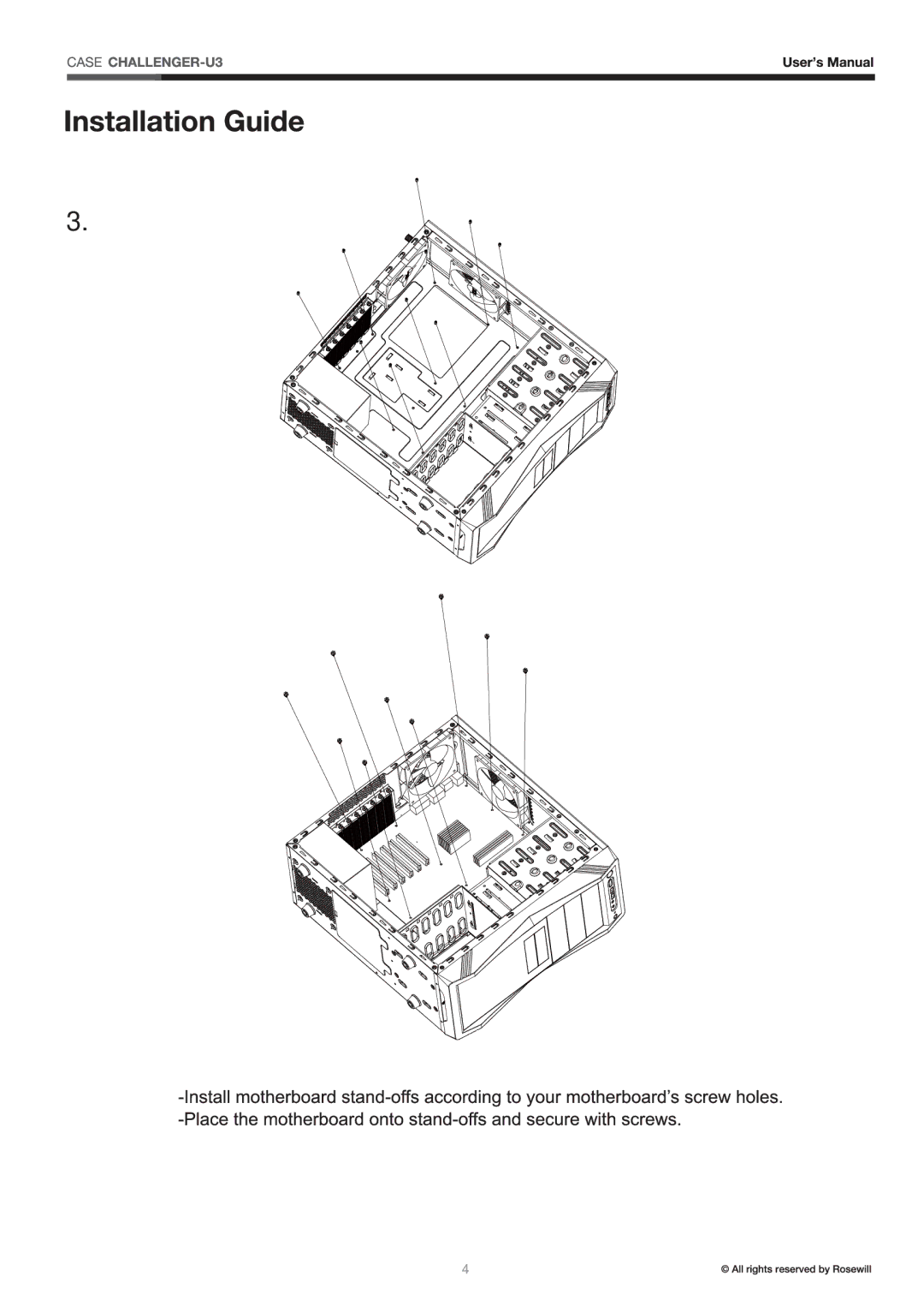 Rosewill CHALLENGER manual 