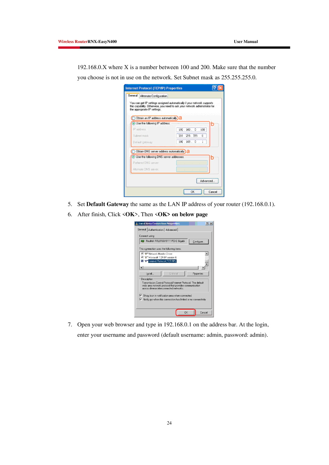 Rosewill EASYN400 user manual Wireless RouterRNX-EasyN400 