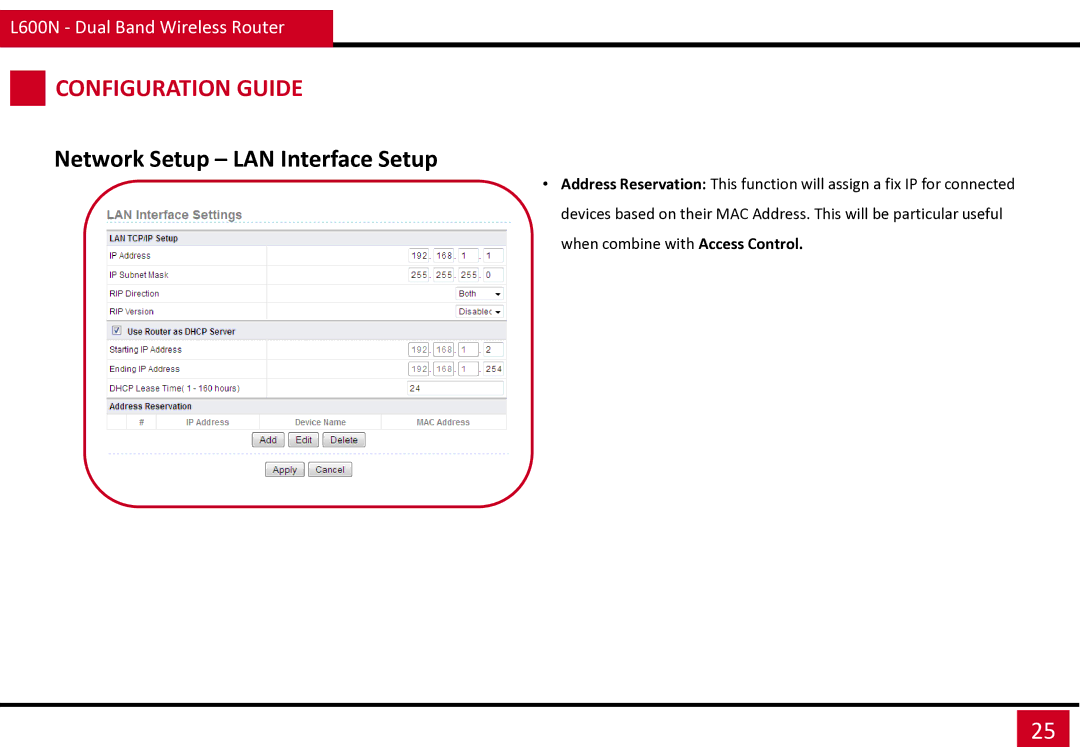 Rosewill L600N manual Configuration Guide 