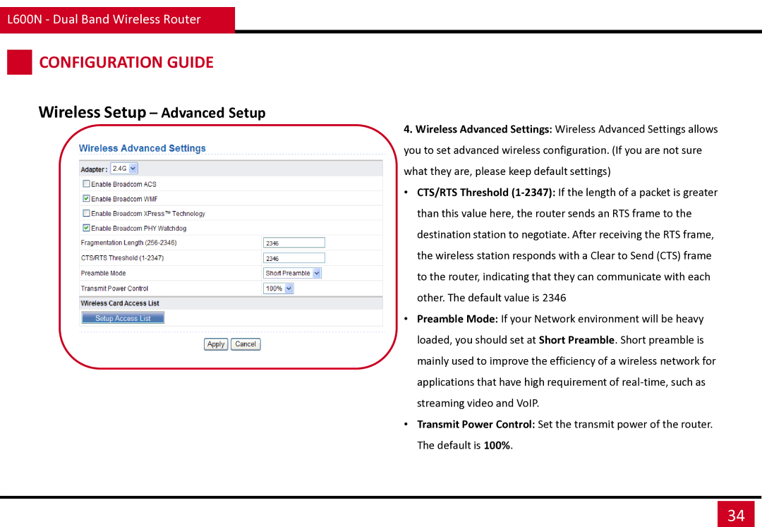 Rosewill L600N manual Configuration Guide 