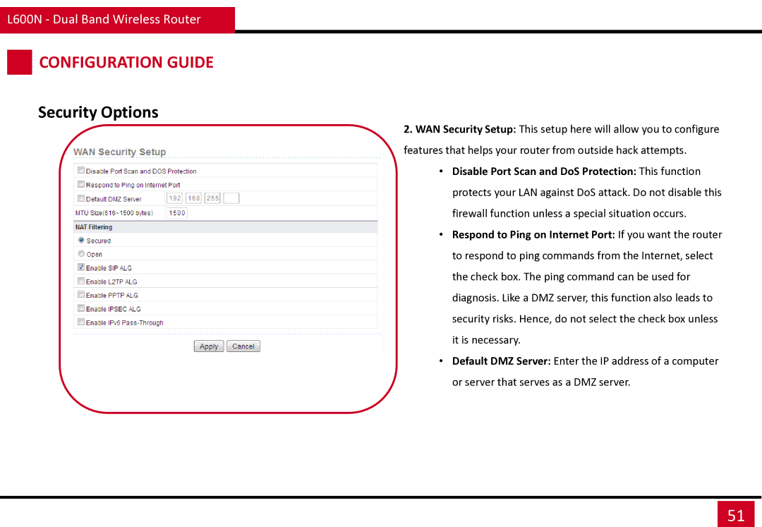 Rosewill L600N manual Configuration Guide 