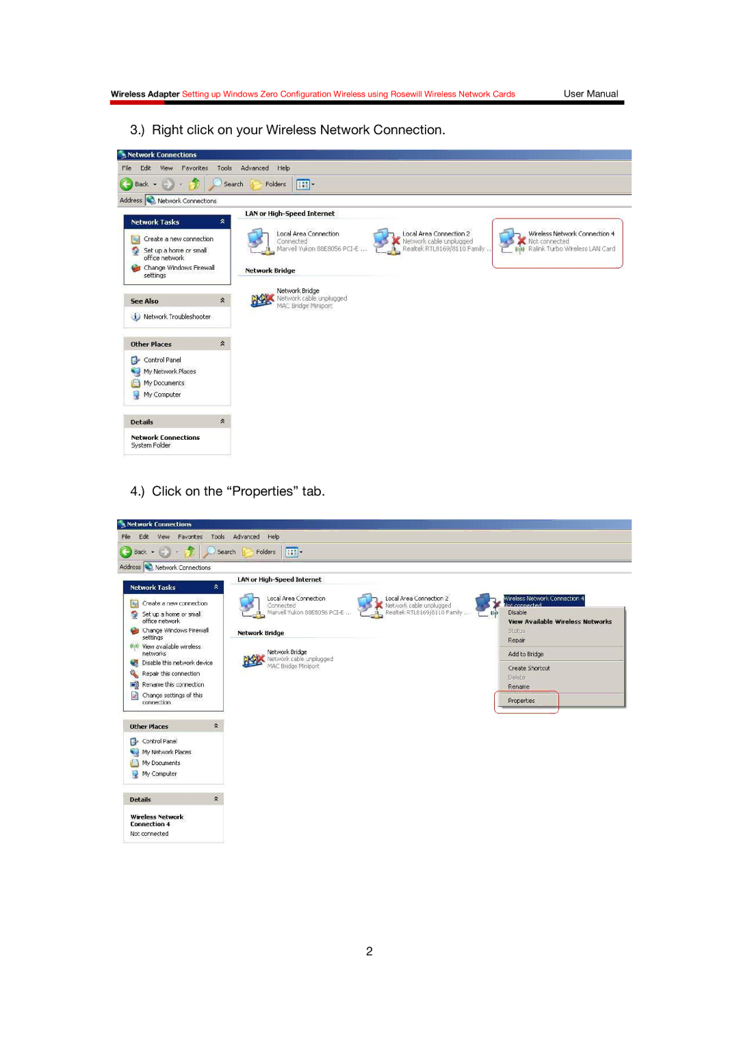 Rosewill Network Card user manual 