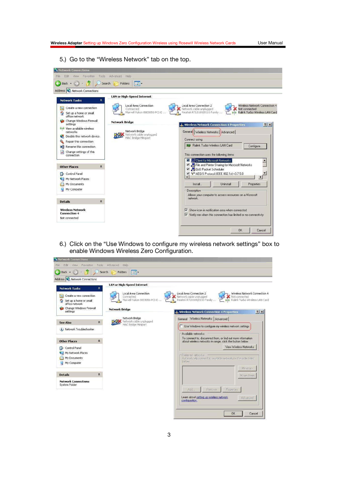 Rosewill Network Card user manual 