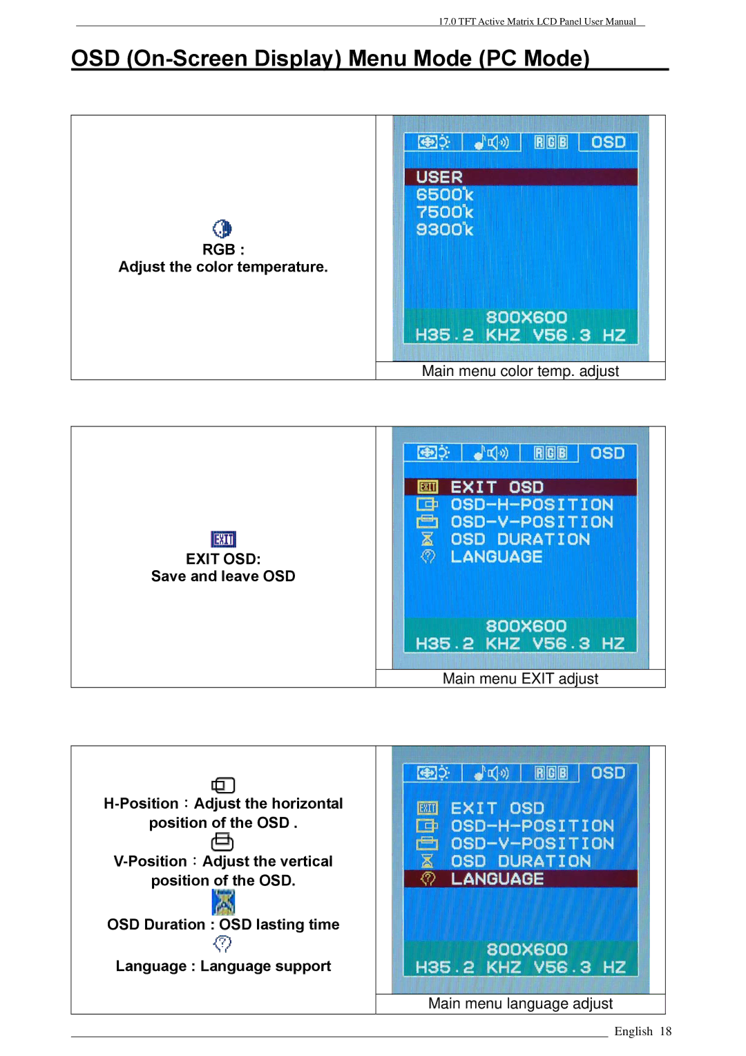 Rosewill LAD6019AB4, PAA050F user manual Rgb 