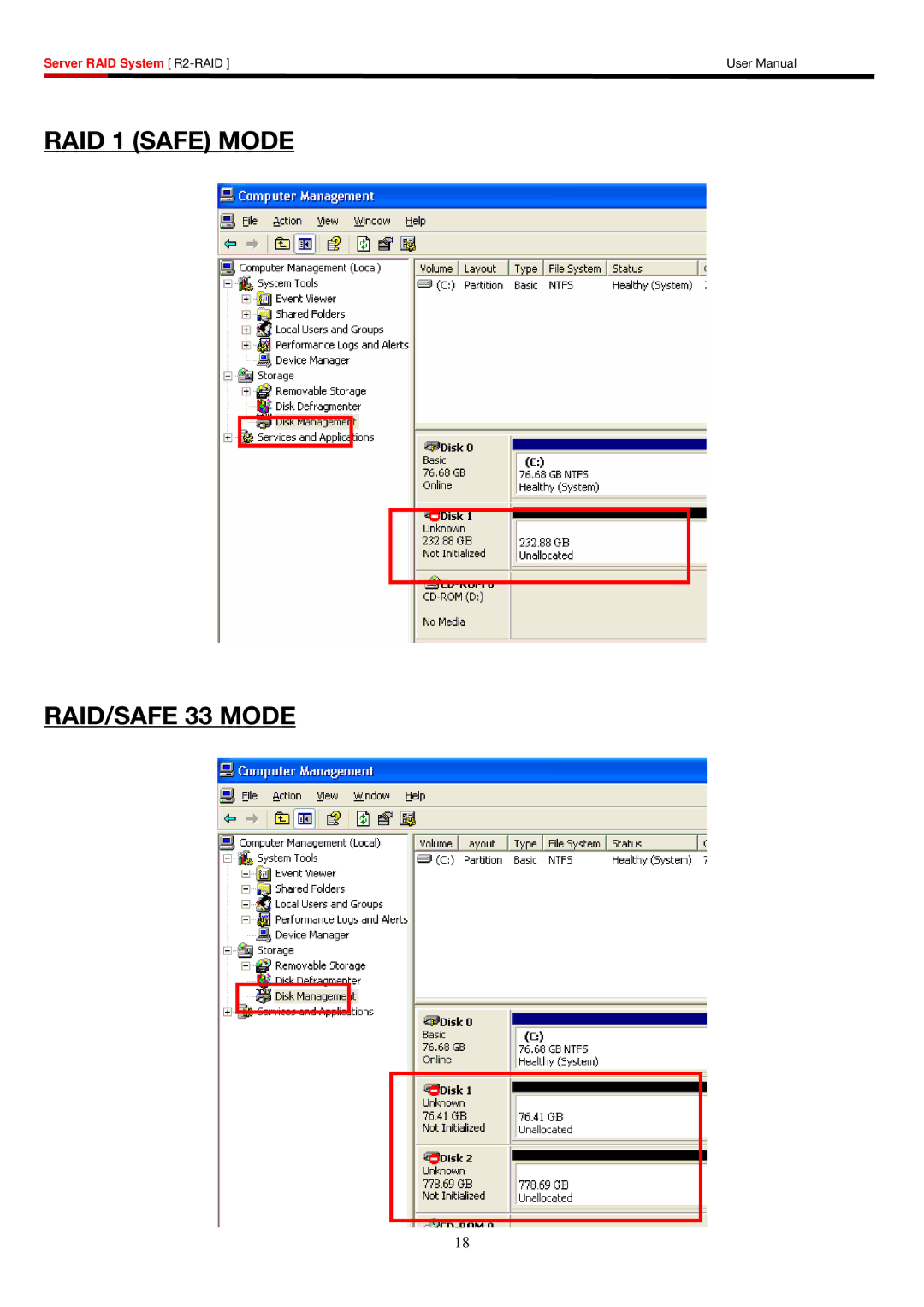 Rosewill R2-RAID user manual RAID 1 Safe Mode RAID/SAFE 33 Mode 