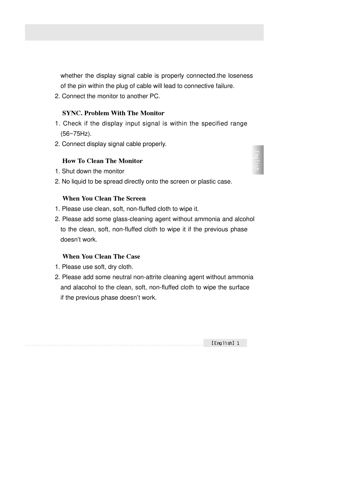 Rosewill R700N user manual How To Clean The Monitor 