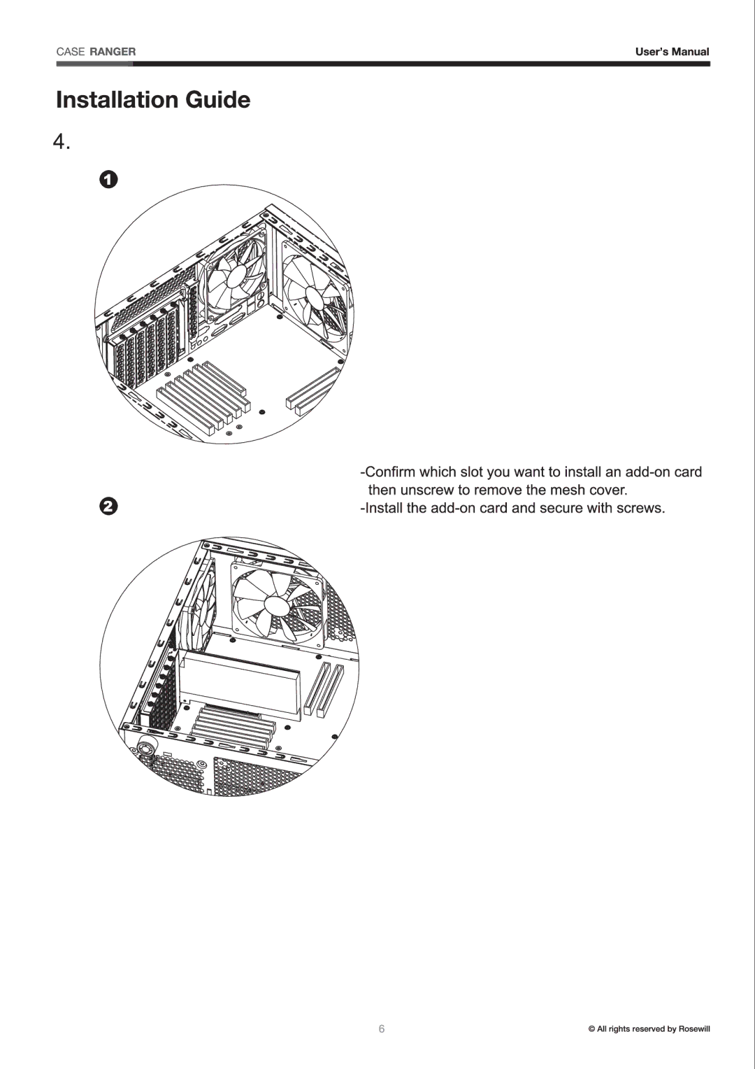 Rosewill ranger manual 