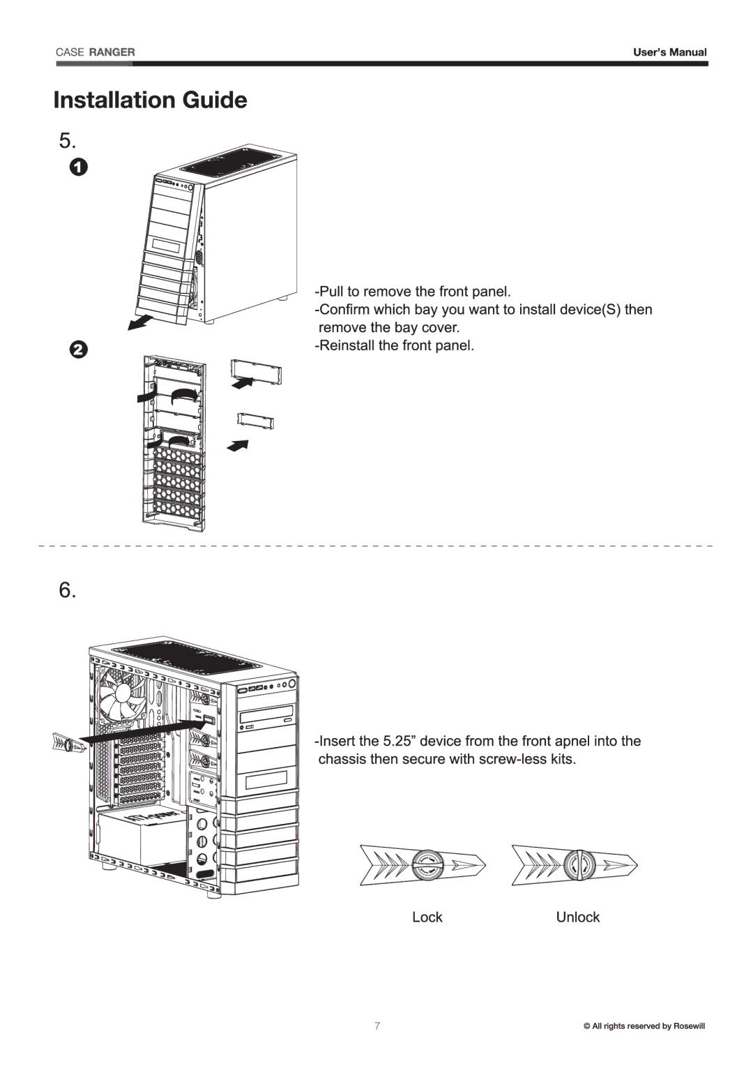 Rosewill ranger manual 