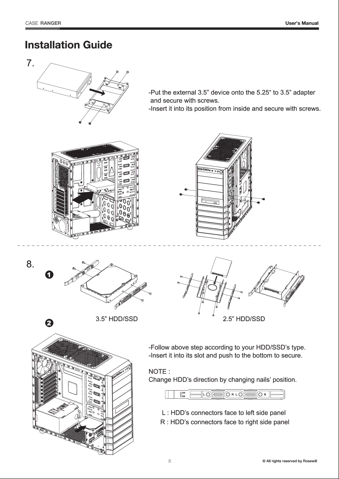 Rosewill ranger manual 