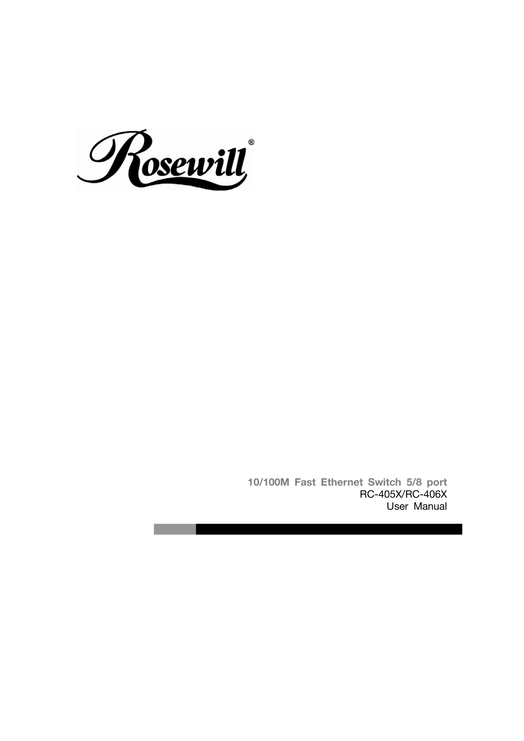 Rosewill RC-405X user manual 