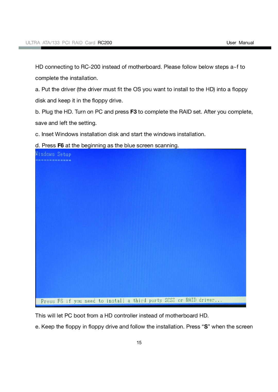 Rosewill user manual Ultra ATA/133 PCI RAID Card RC200 