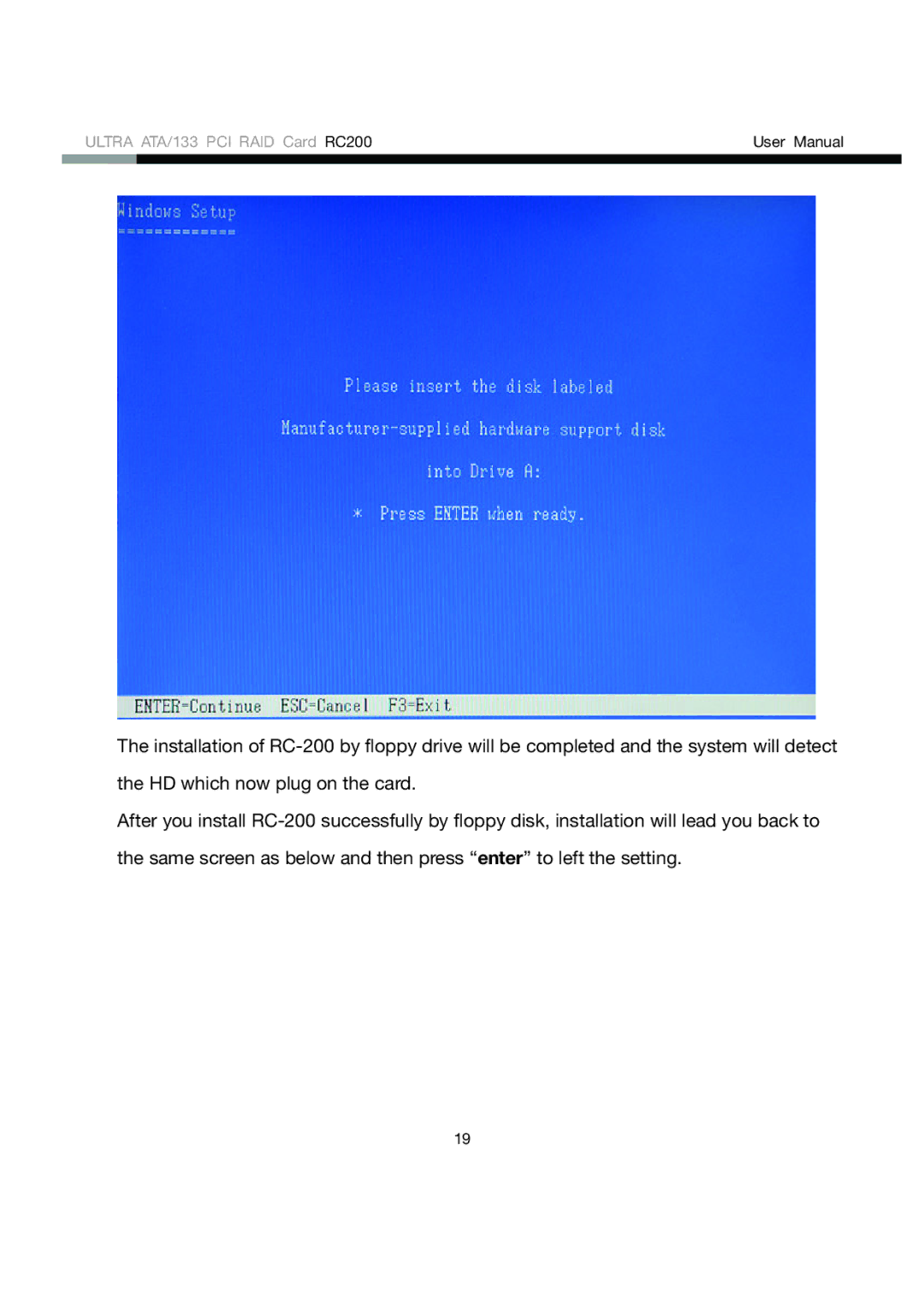 Rosewill user manual Ultra ATA/133 PCI RAID Card RC200 