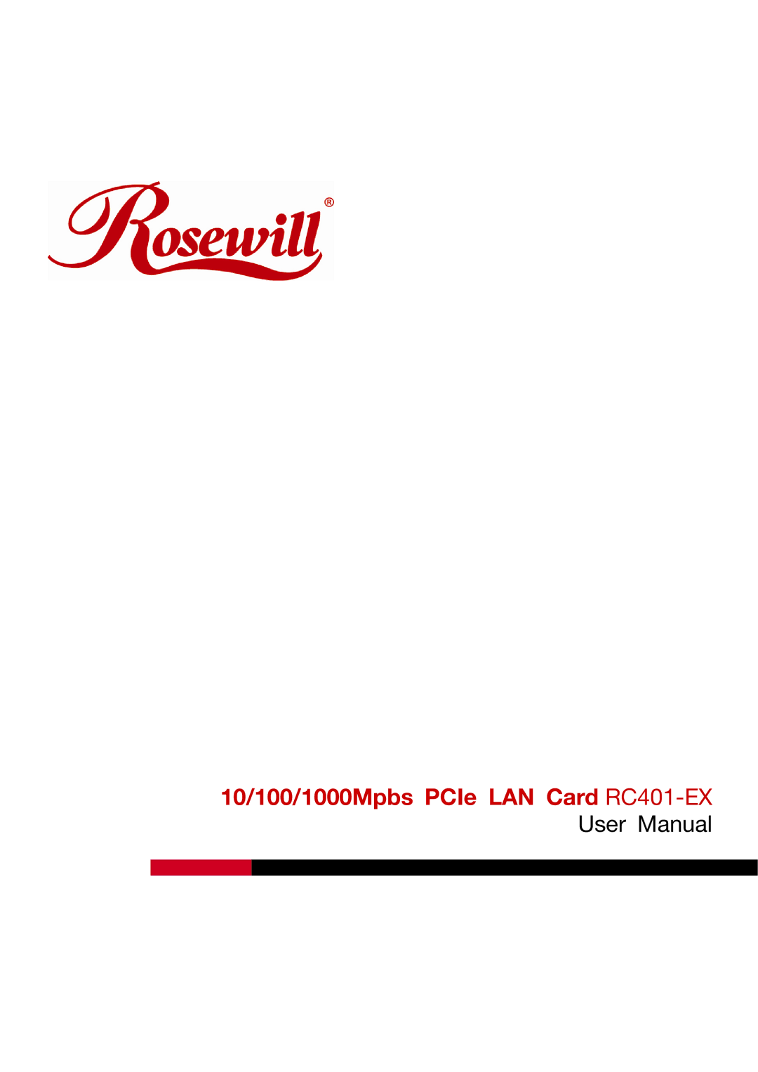 Rosewill RC401-EX user manual 