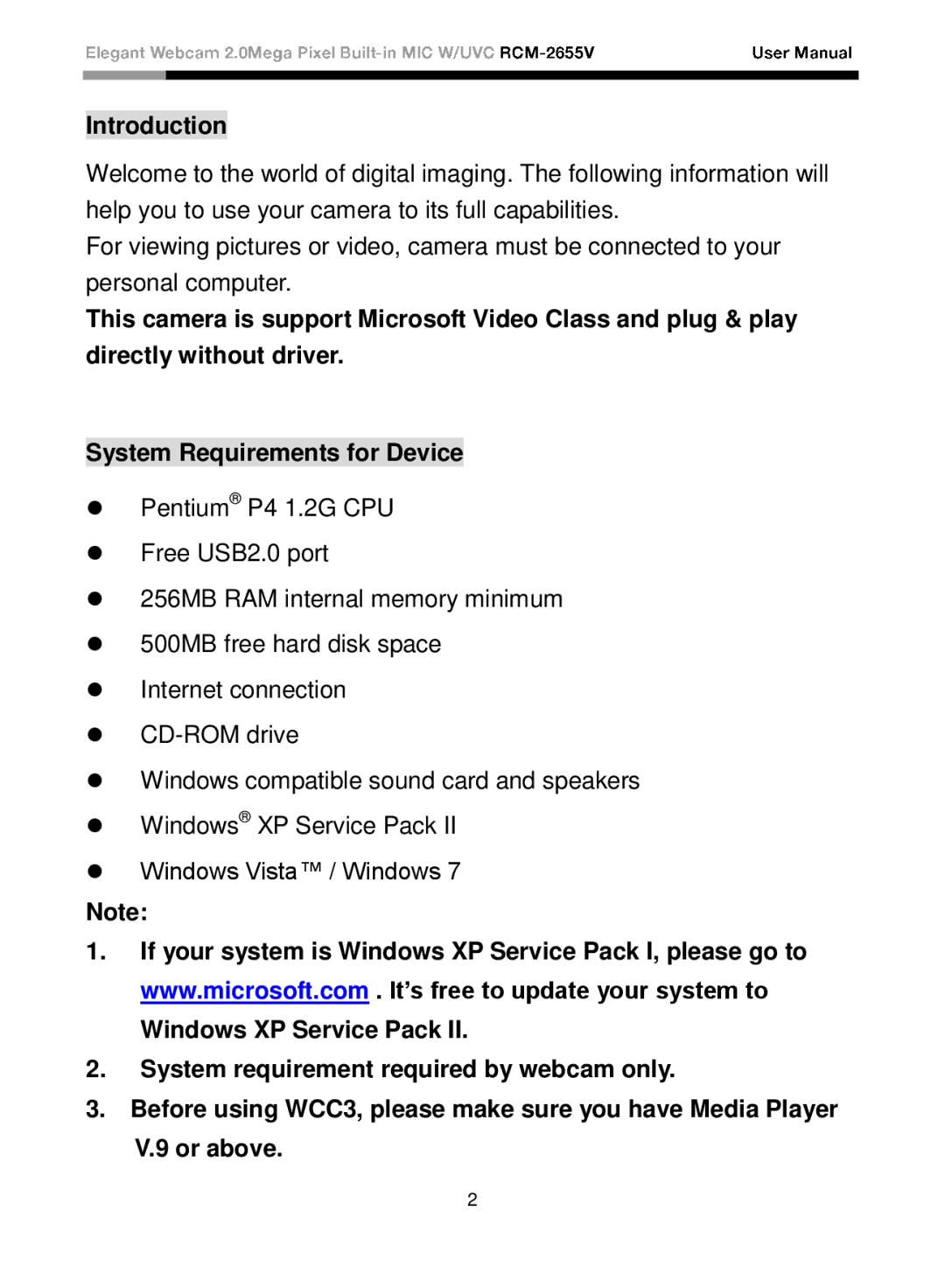 Rosewill rcm-2655-v user manual Introduction 