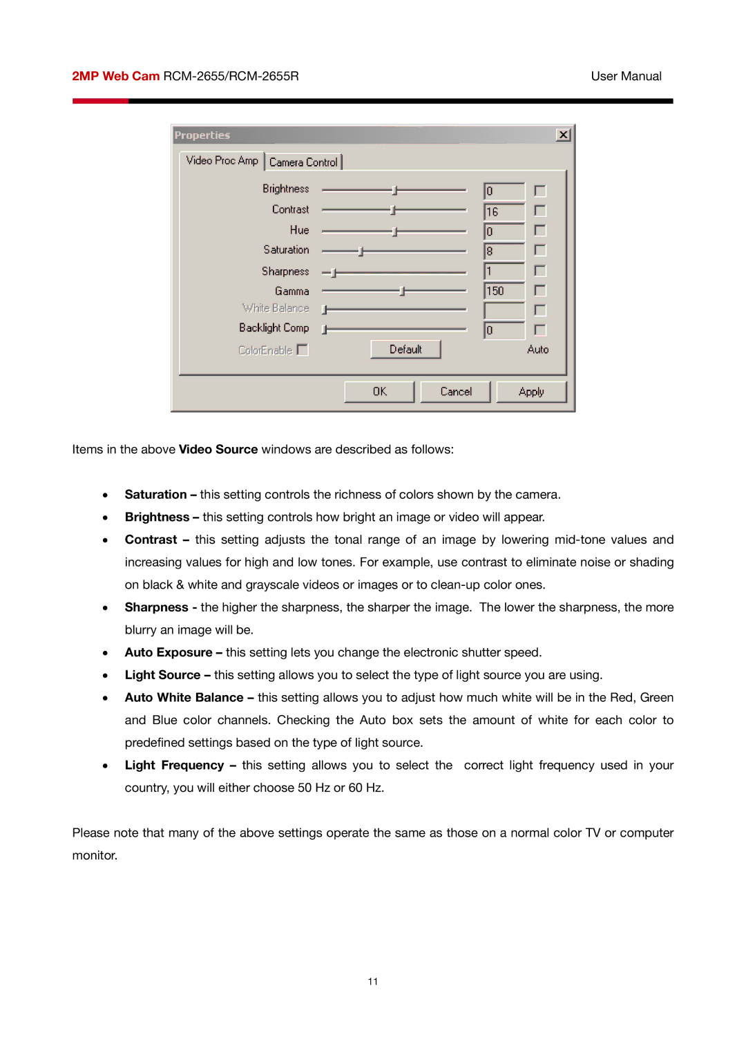 Rosewill RCM-2655R user manual 