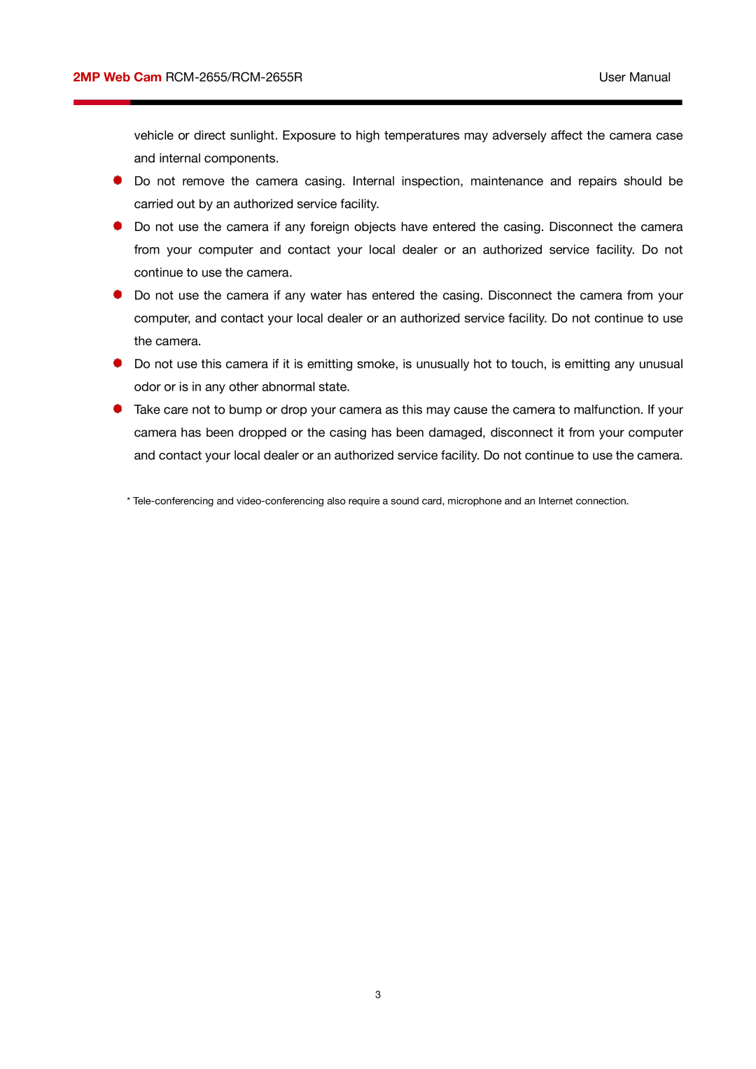 Rosewill RCM-2655R user manual 