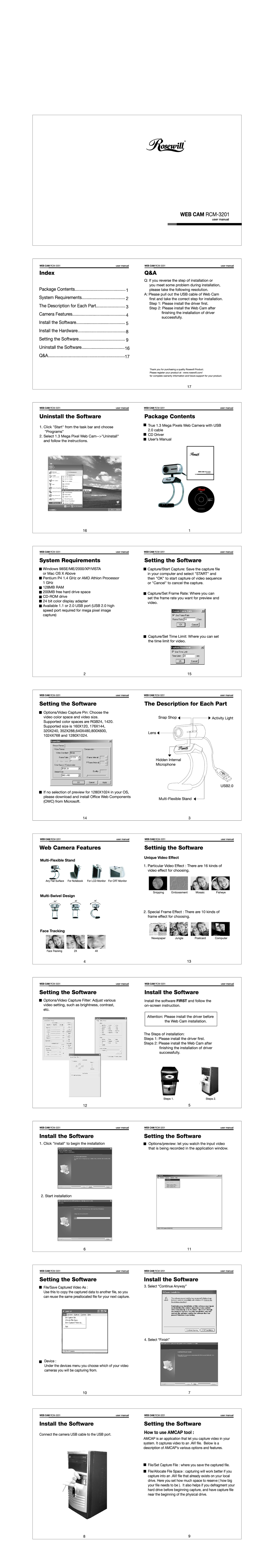 Rosewill RCM-3201 manual 