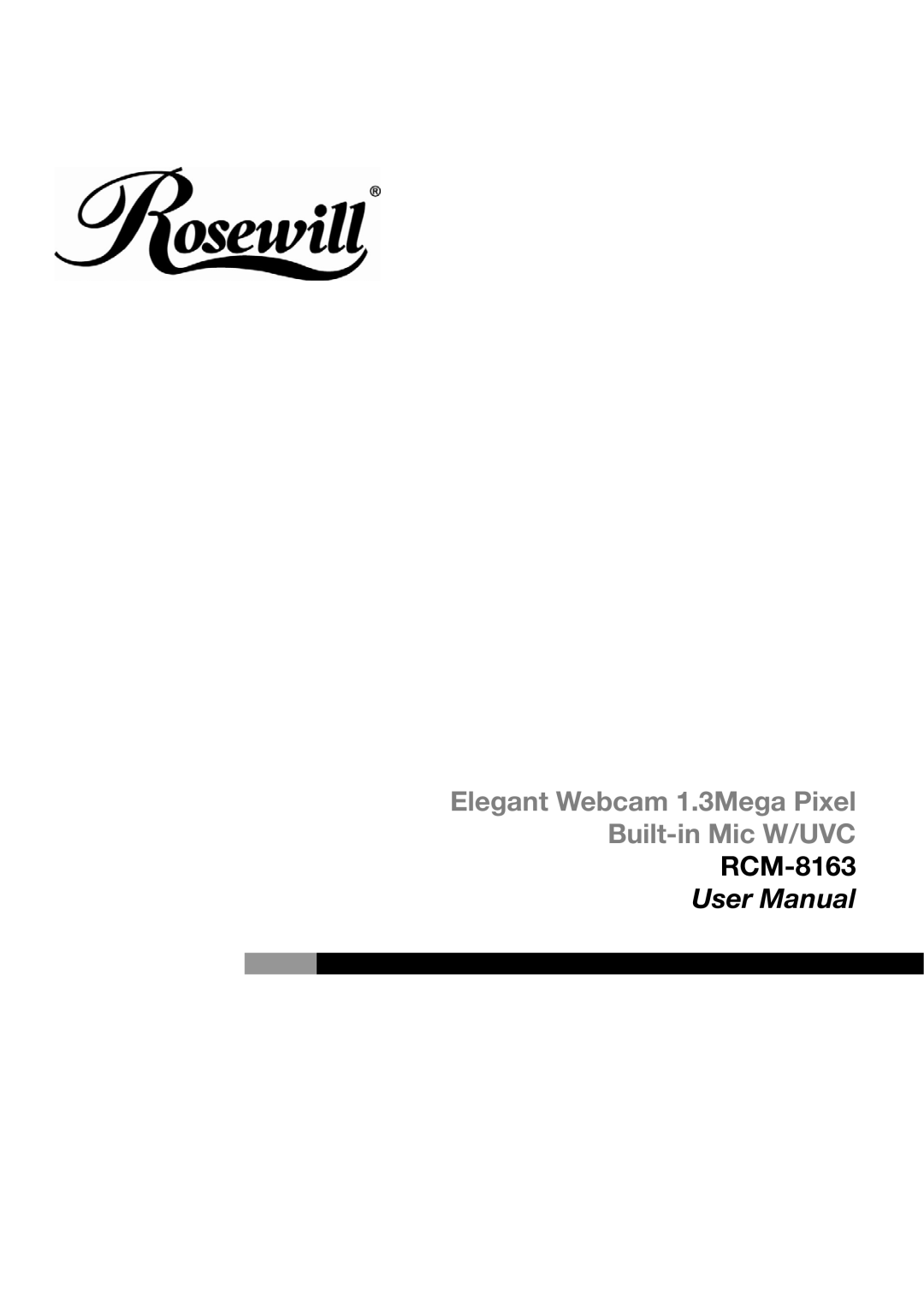 Rosewill RCM-8163 user manual 