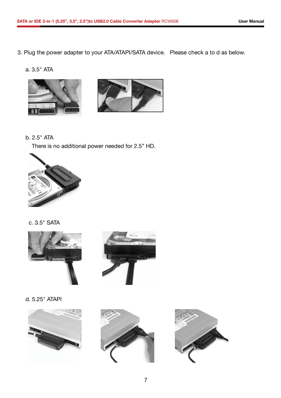 Rosewill RCW608 user manual 