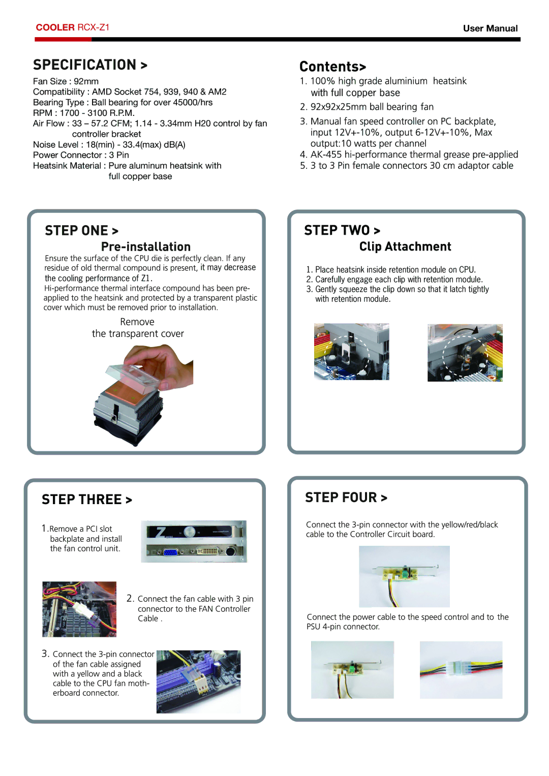 Rosewill user manual Cooler RCX-Z1, It may decrease, Cooling performance of Z1, With retention module 