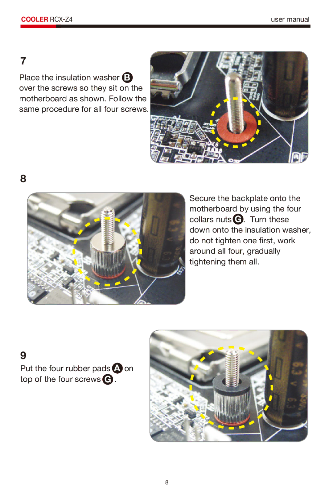 Rosewill user manual Cooler RCX-Z4 