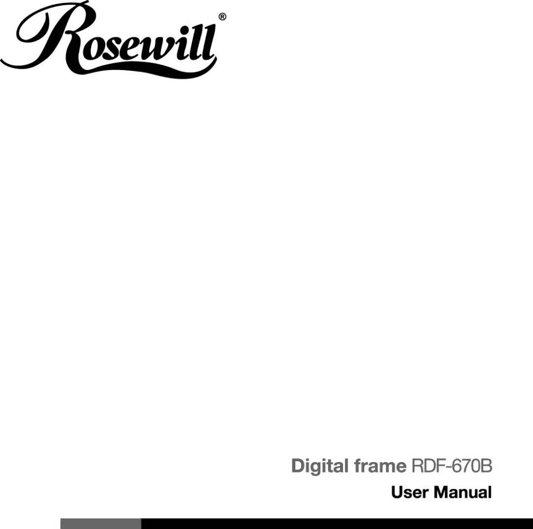 Rosewill RDF-670B manual 