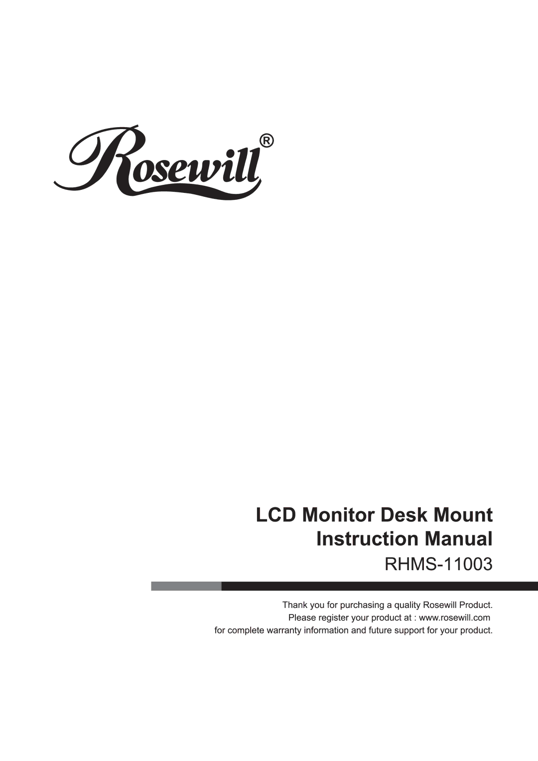 Rosewill RHMS-11003 manual 