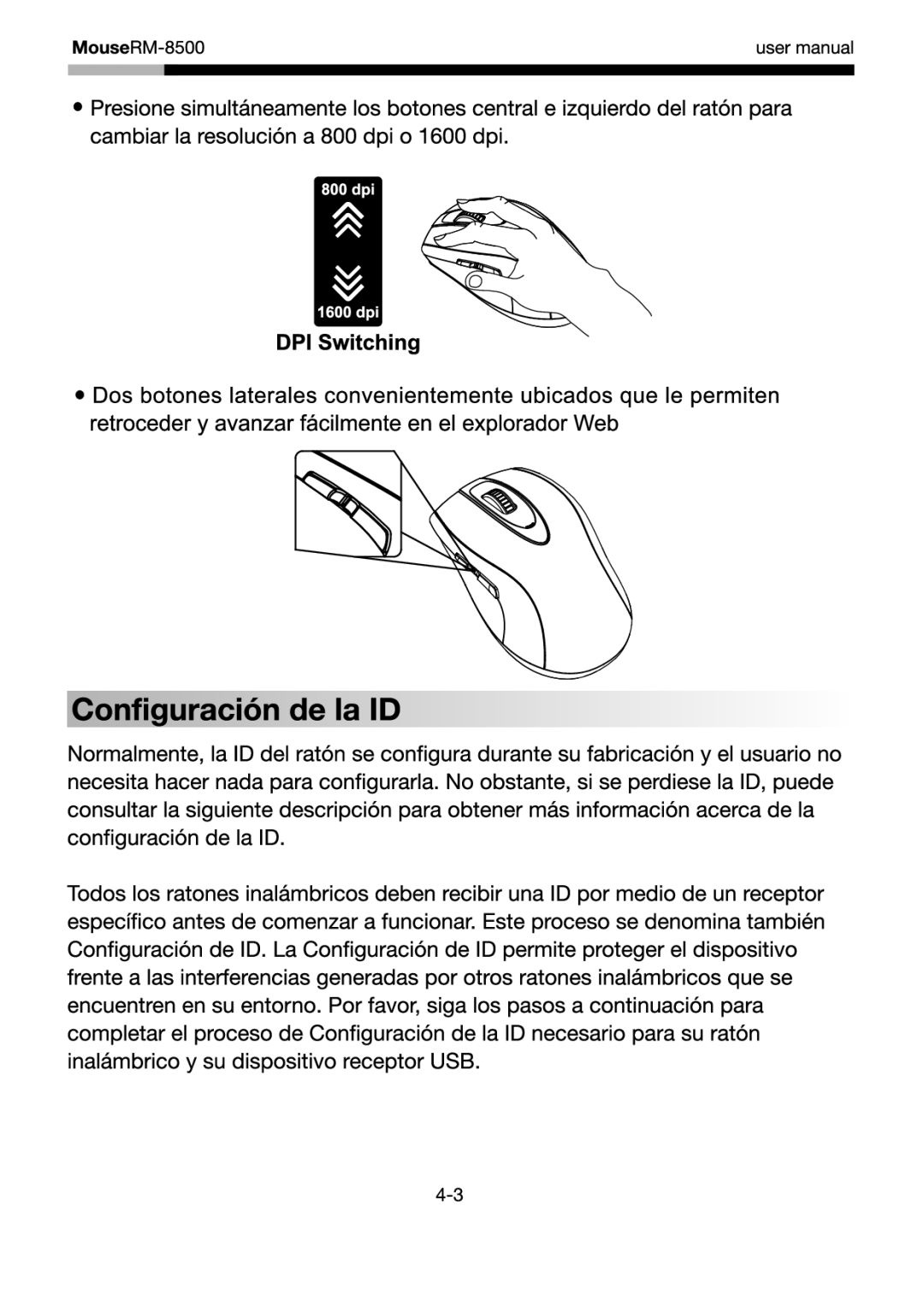 Rosewill RM-8500 user manual 