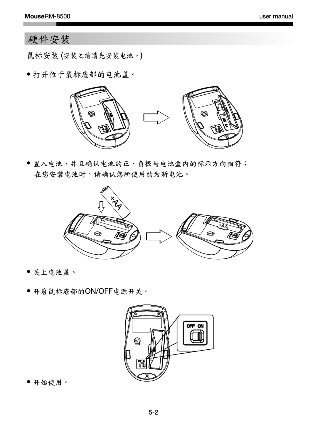 Rosewill RM-8500 user manual 