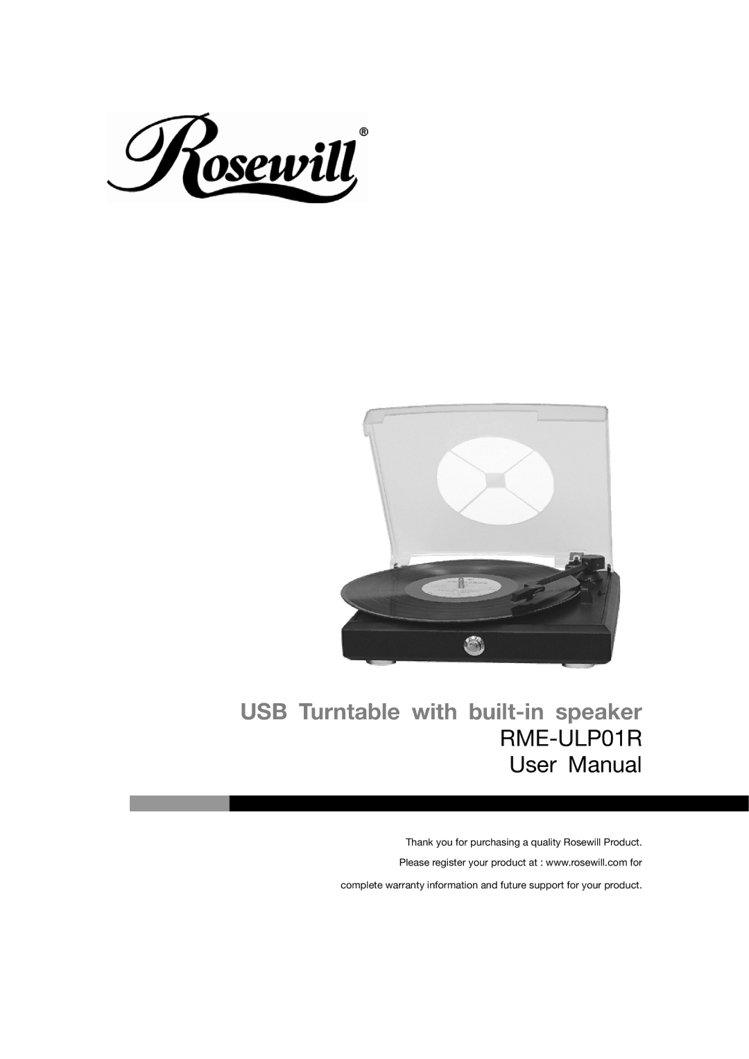 Rosewill RME-ULP01R user manual 