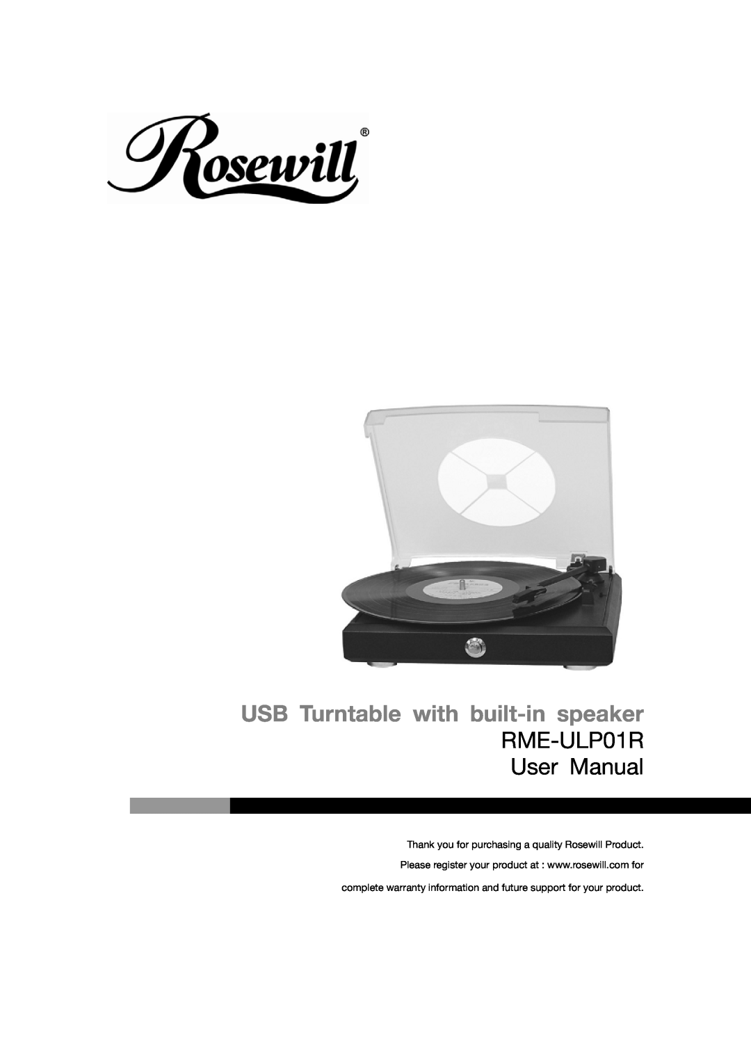 Rosewill RME-ULP01R user manual 