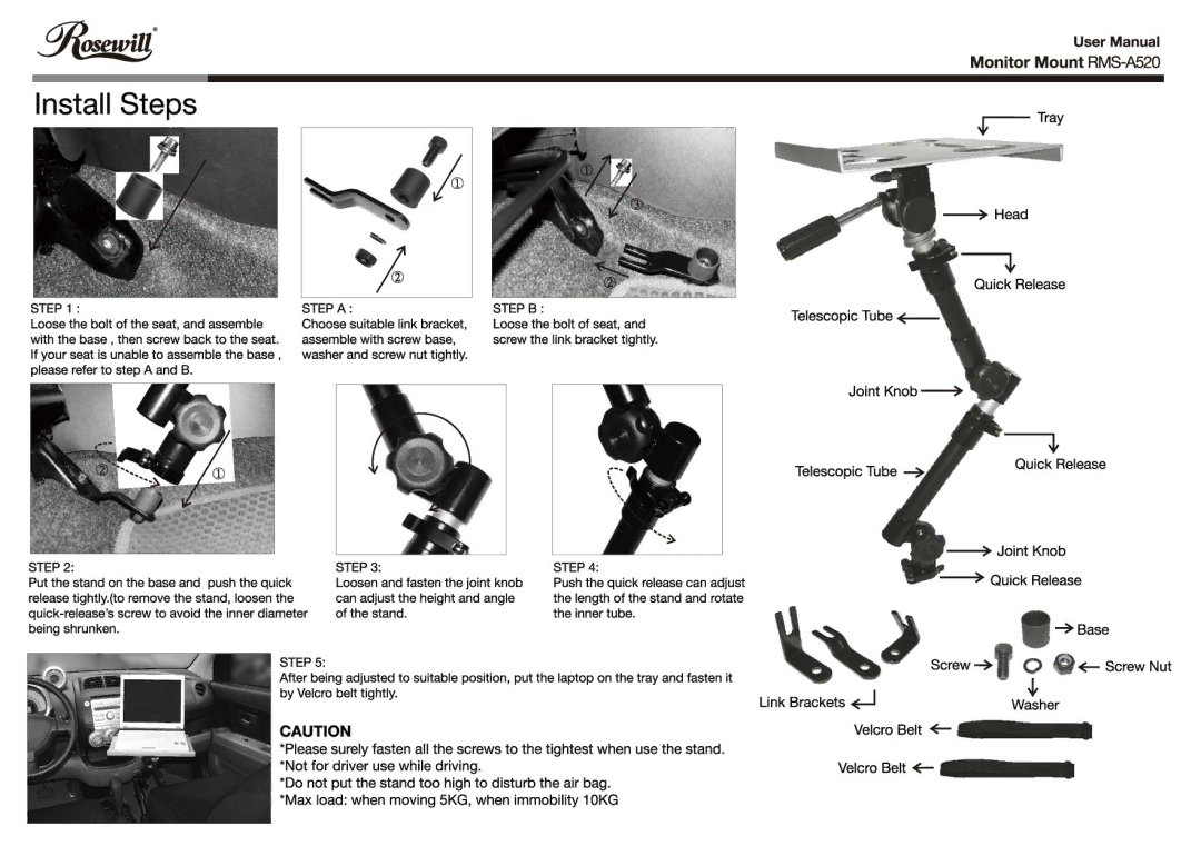 Rosewill RMS-A520 manual 