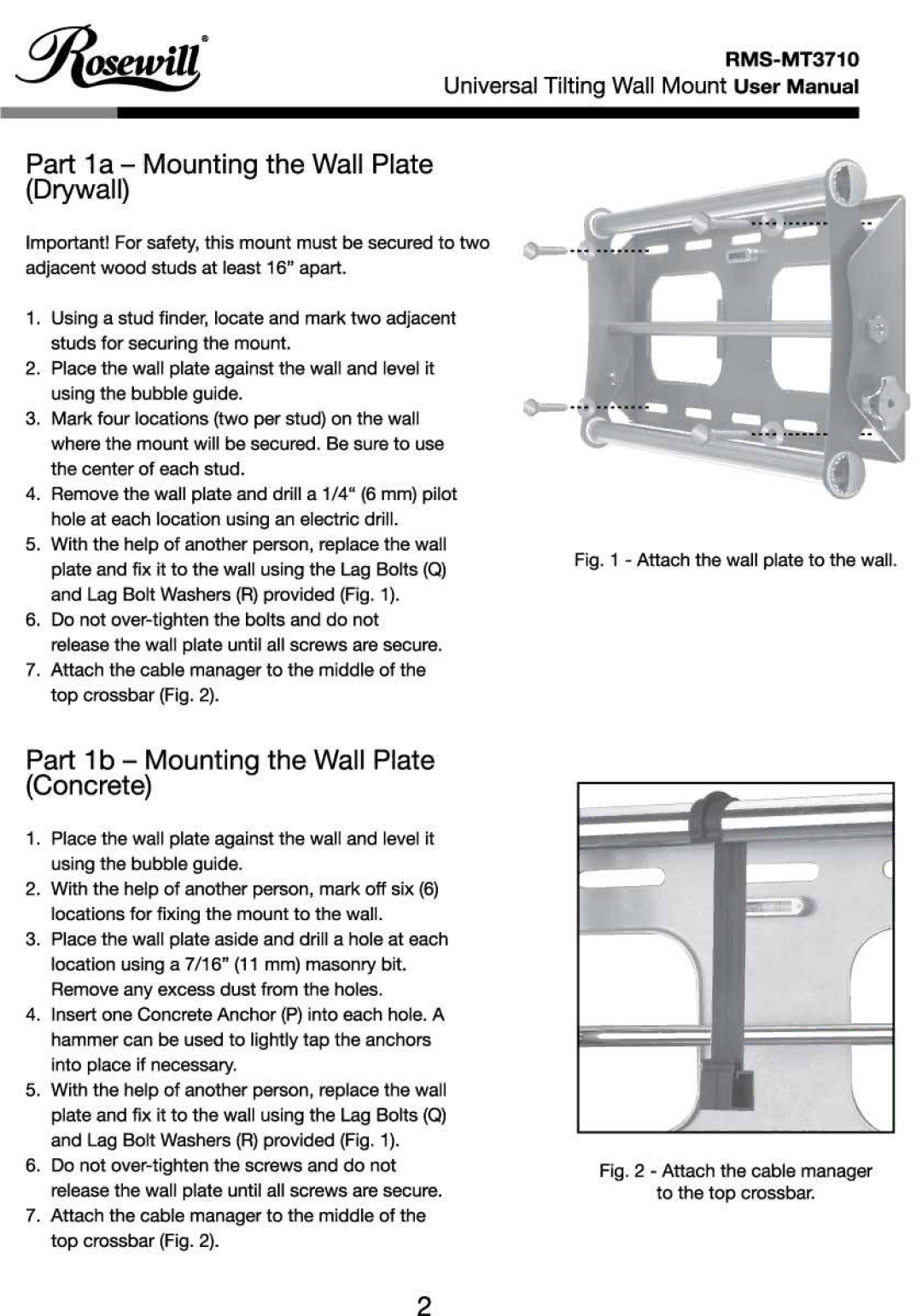 Rosewill RMS-MT3710 manual 