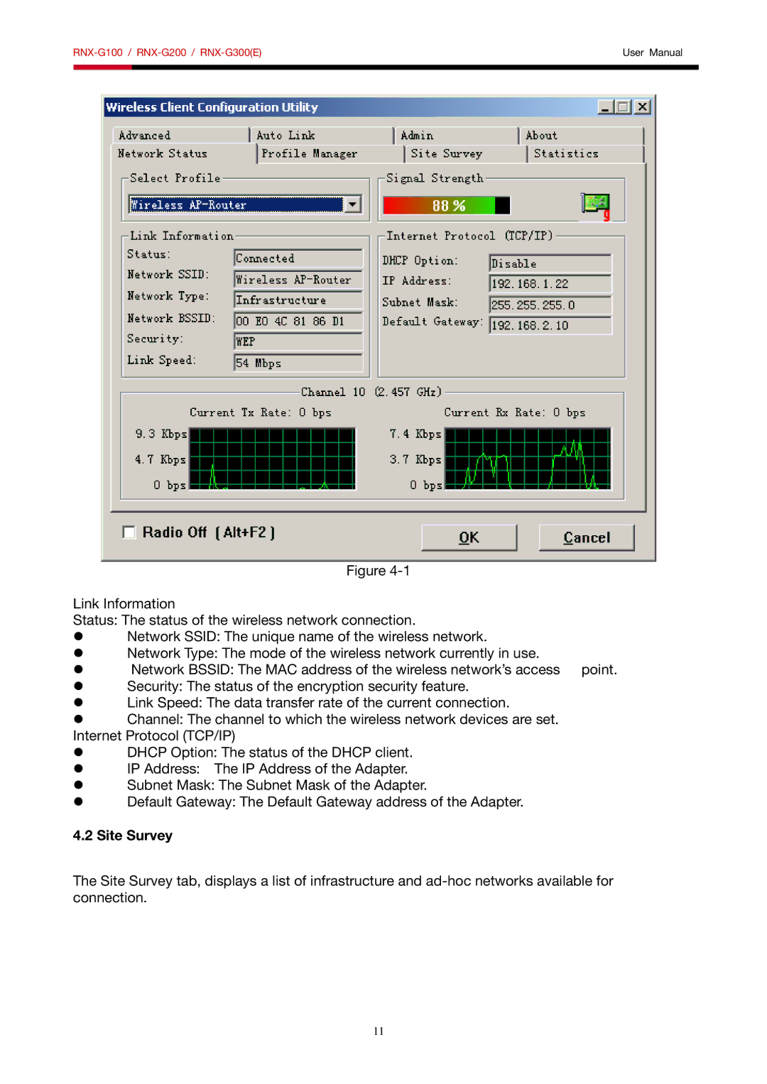 Rosewill RNX-G100, RNX-G200, RNX-G300 user manual Site Survey 