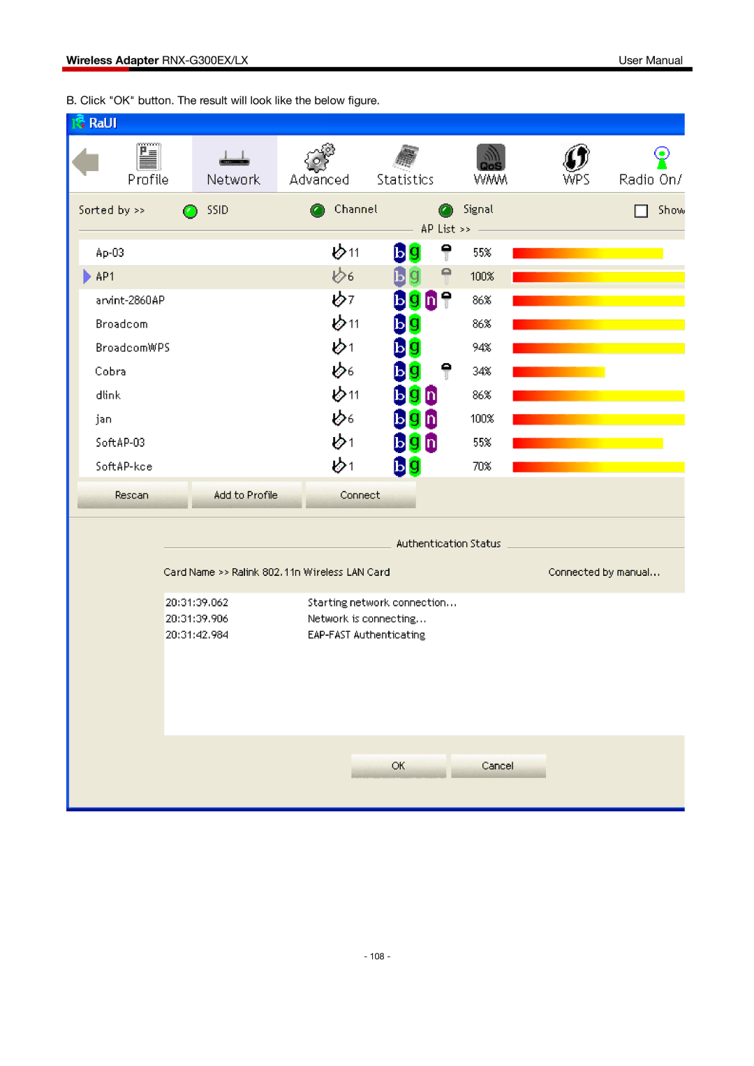 Rosewill RNX-G300EXLX user manual 108 