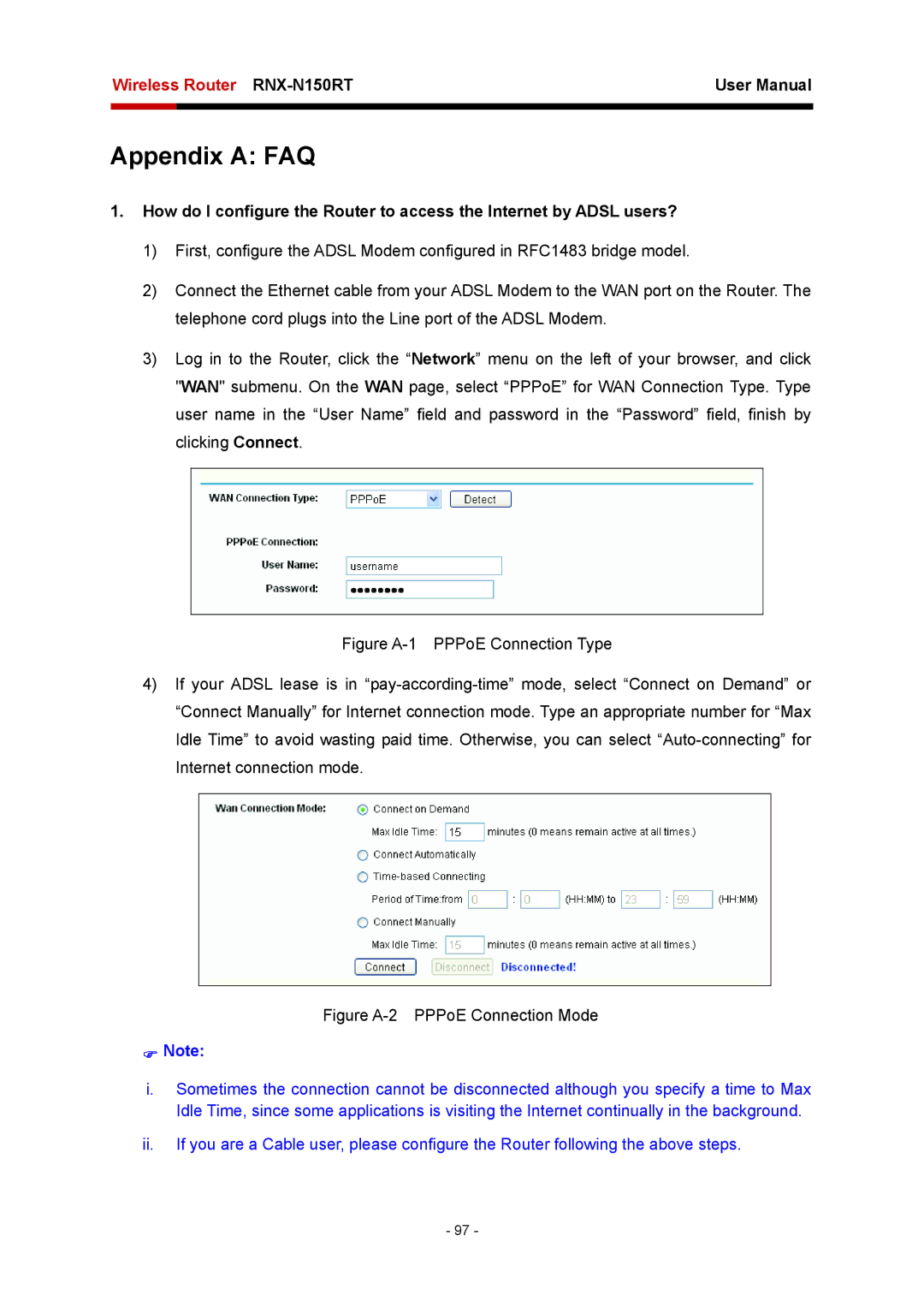 Rosewill RNX-N150RT user manual Appendix a FAQ 