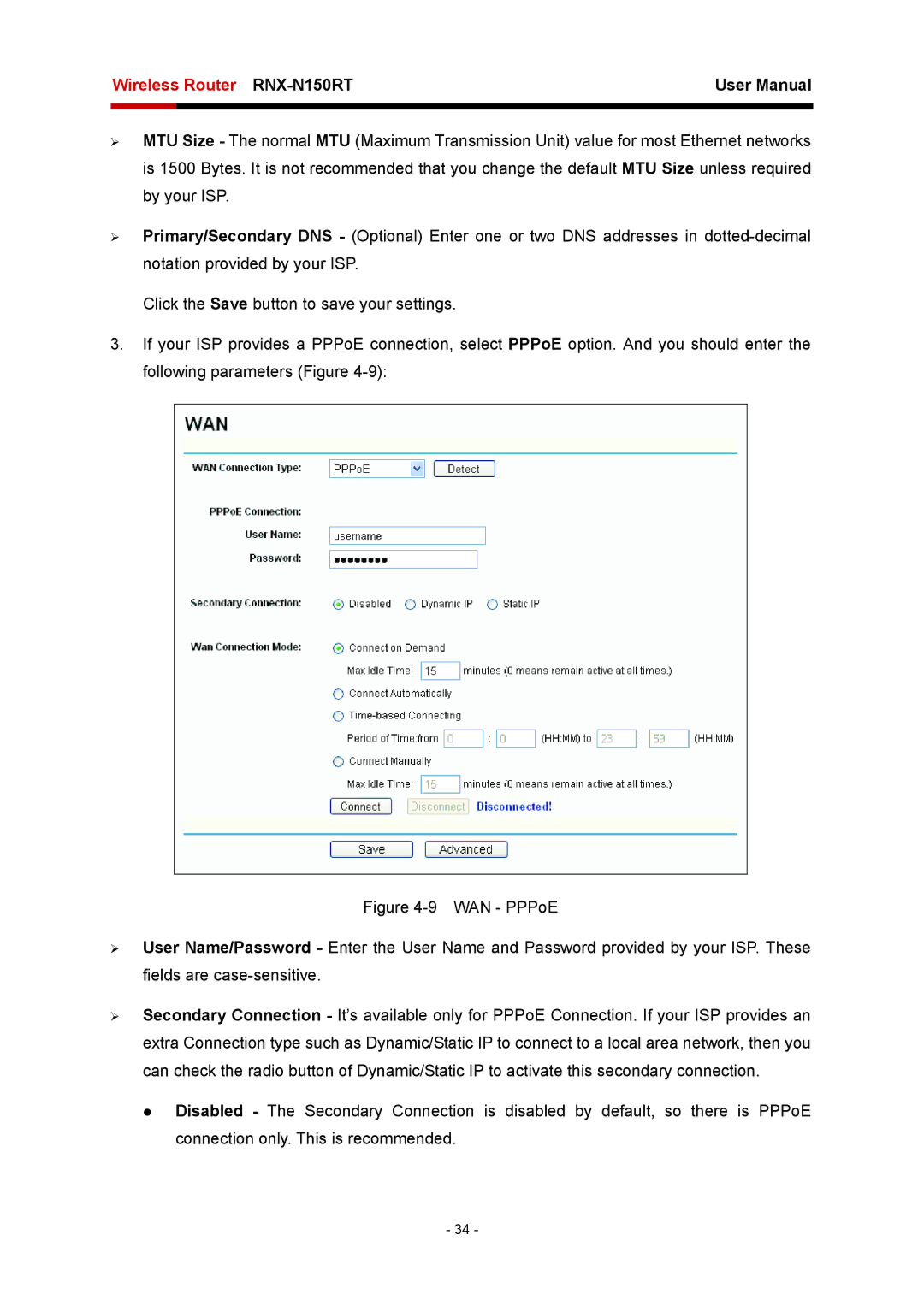 Rosewill user manual Wireless Router RNX-N150RT 