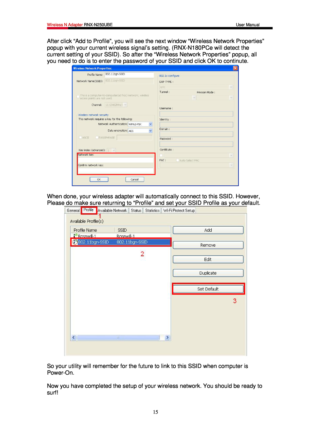 Rosewill RNX-N250UBE user manual 